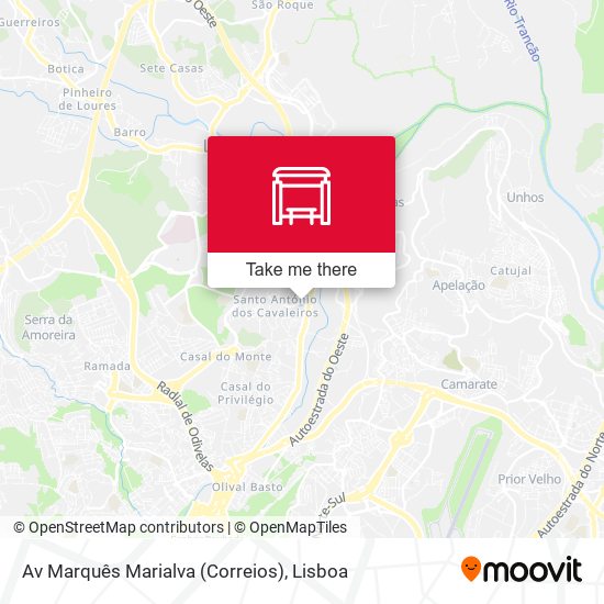 Av Marquês Marialva (Correios) mapa