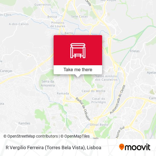 R Vergilio Ferreira (Torres Bela Vista) mapa