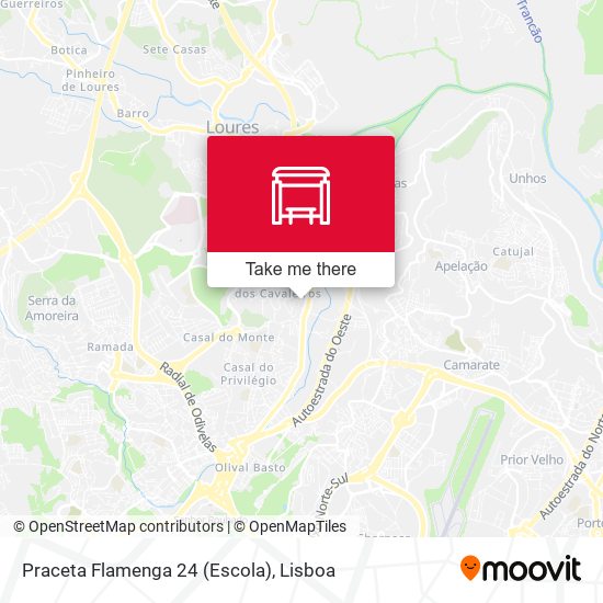 Praceta Flamenga 24 (Escola) mapa