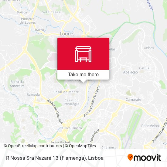 R Nossa Sra Nazaré 13 (Flamenga) mapa