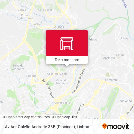 Av Ant Galvão Andrade 38B (Piscinas) mapa