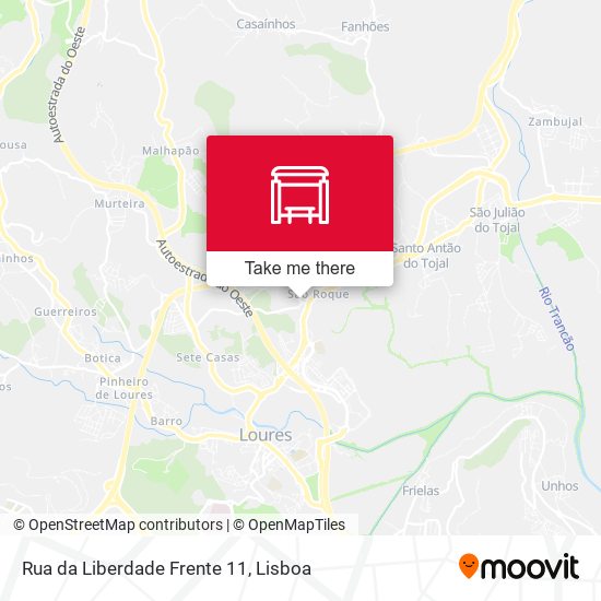 Rua da Liberdade Frente 11 mapa