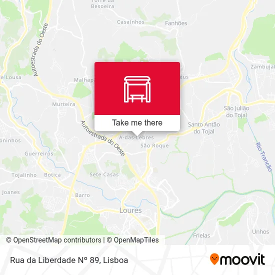 Rua da Liberdade Nº 89 map