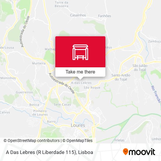 A Das Lebres (R Liberdade 115) mapa