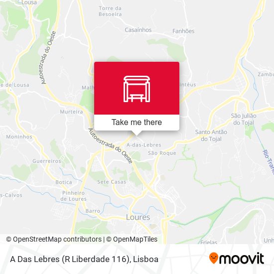 A Das Lebres (R Liberdade 116) mapa