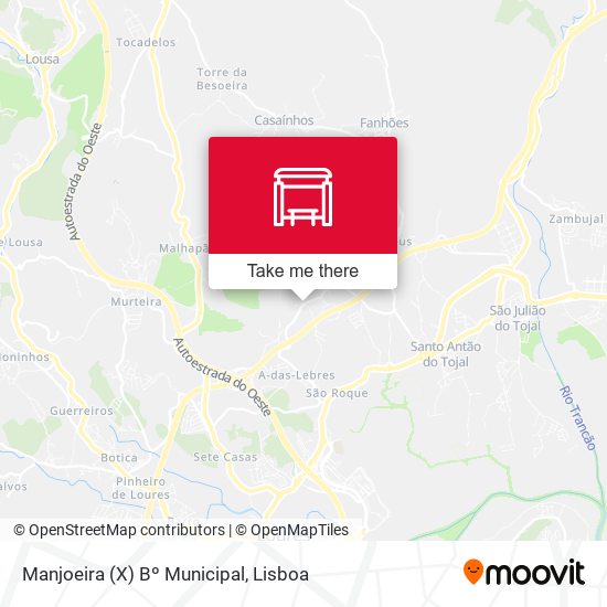 Manjoeira (X) Bº Municipal mapa