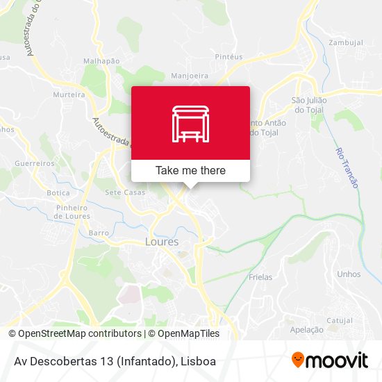 Av Descobertas 13 (Infantado) mapa