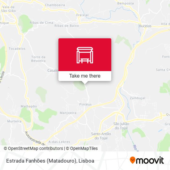Estrada Fanhões (Matadouro) map