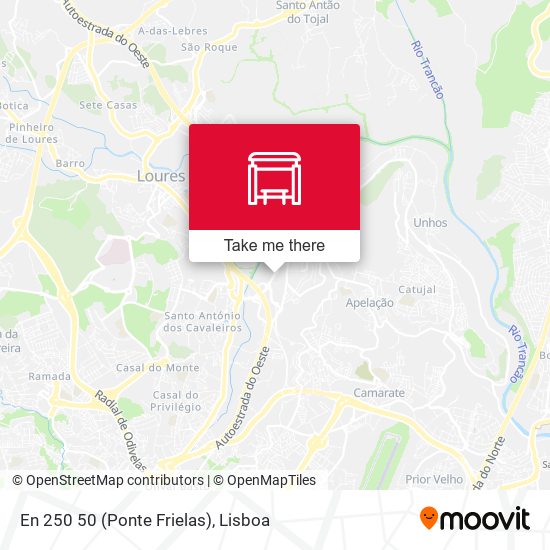 En 250 50 (Ponte Frielas) mapa