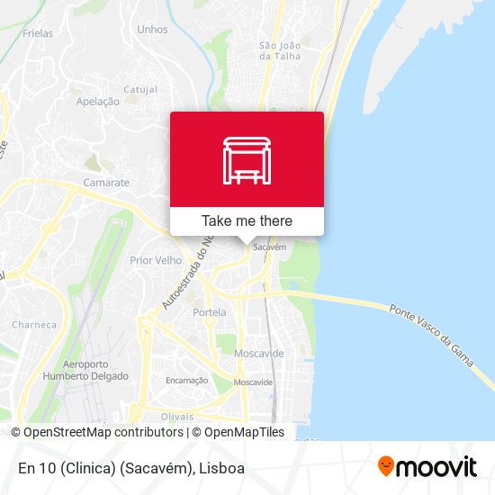 En 10 (Clinica) (Sacavém) mapa