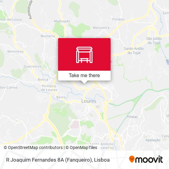 R Joaquim Fernandes 8A (Fanqueiro) mapa