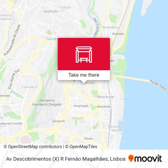 Av Descobrimentos (X) R Fernão Magalhães map