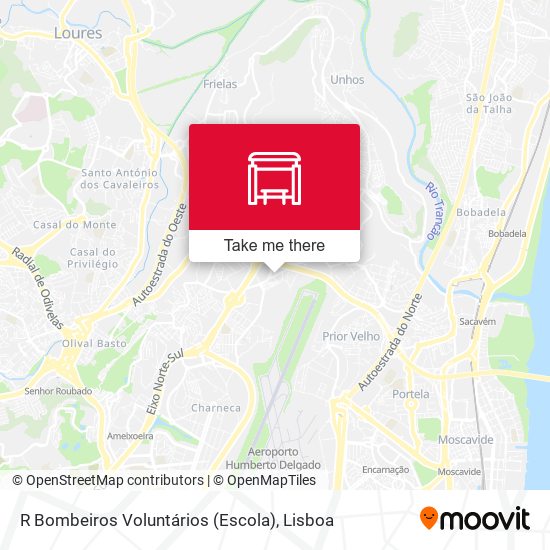 R Bombeiros Voluntários (Escola) map