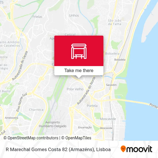 R Marechal Gomes Costa 82 (Armazéns) map