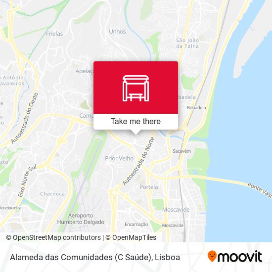 Alameda das Comunidades (C Saúde) map