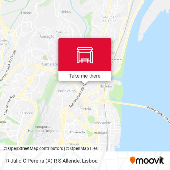 R Júlio C Pereira (X) R S Allende mapa