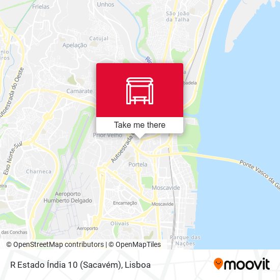 R Estado Índia 10 (Sacavém) map