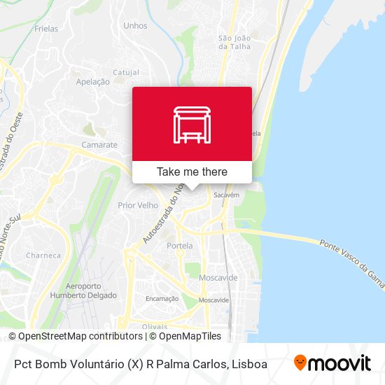 Pct Bomb Voluntário (X) R Palma Carlos map