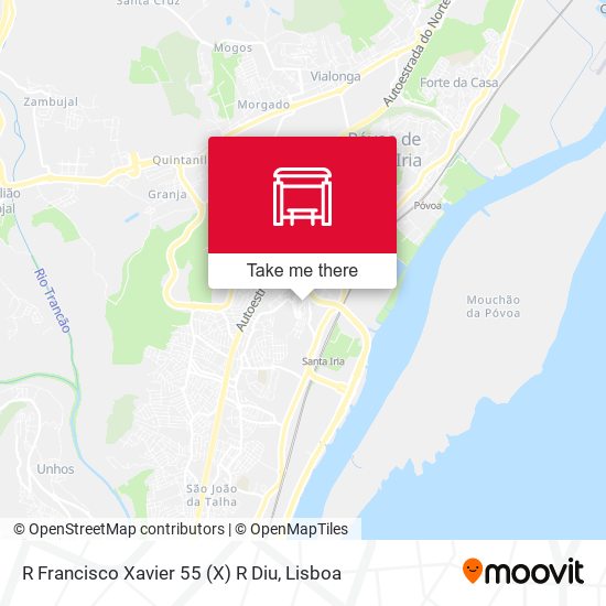 R Francisco Xavier 55 (X) R Diu mapa