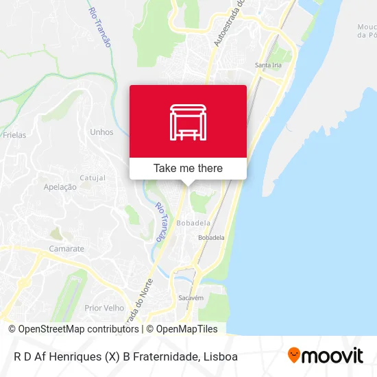 R D Af Henriques (X) B Fraternidade map