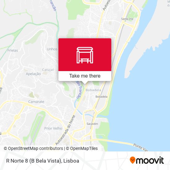 R Norte 8 (B Bela Vista) mapa