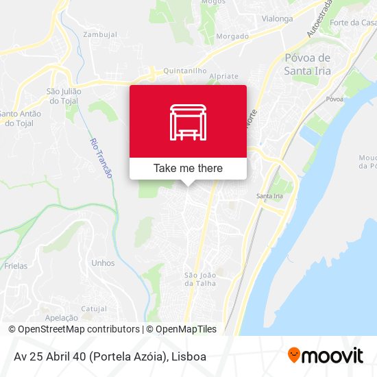 Av 25 Abril 40 (Portela Azóia) mapa