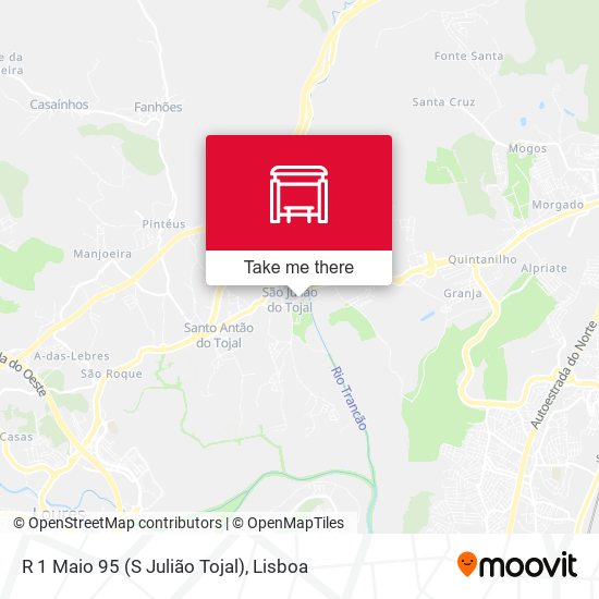 R 1 Maio 95 (S Julião Tojal) map