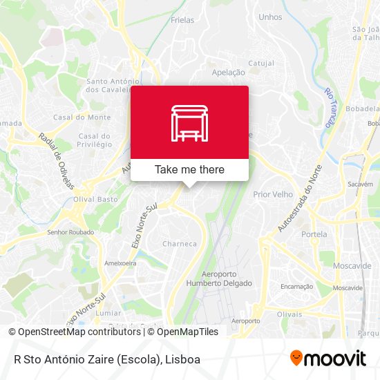R Sto António Zaire (Escola) mapa