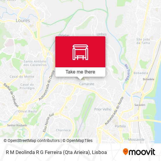 R M Deolinda R G Ferreira (Qta Arieira) mapa