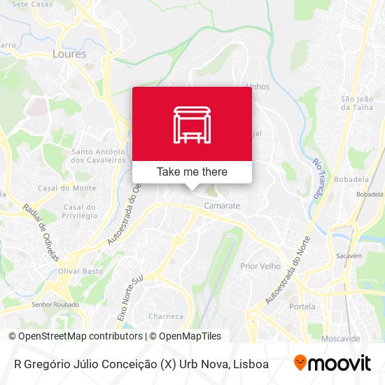 R Gregório Júlio Conceição (X) Urb Nova map