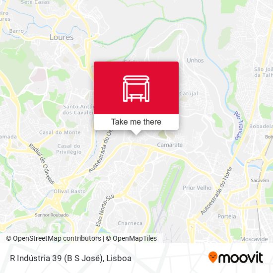 R Indústria 39 (B S José) map