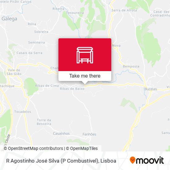 R Agostinho José Silva (P Combustível) mapa