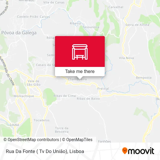 Rua Da Fonte ( Tv Do União) map