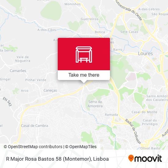 R Major Rosa Bastos 58 (Montemor) map