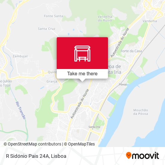 R Sidónio Pais 24A mapa