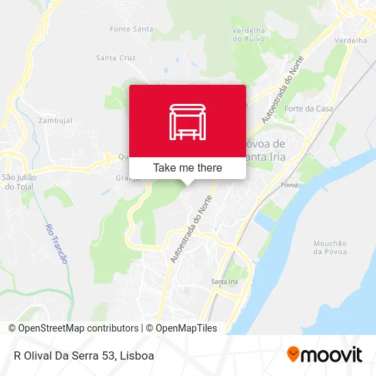 R Olival Da Serra 53 map