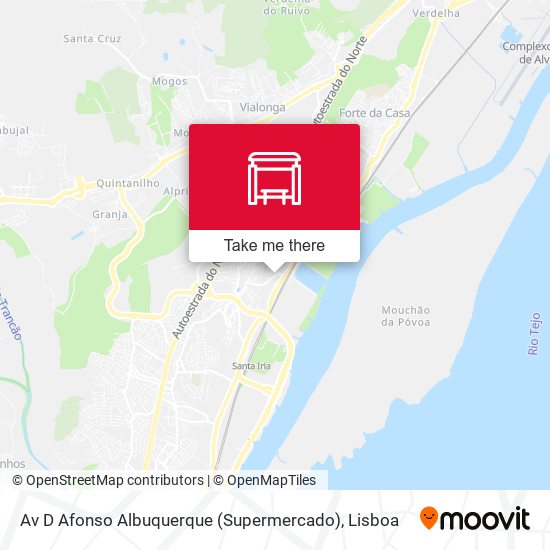 Av D Afonso Albuquerque (Supermercado) mapa