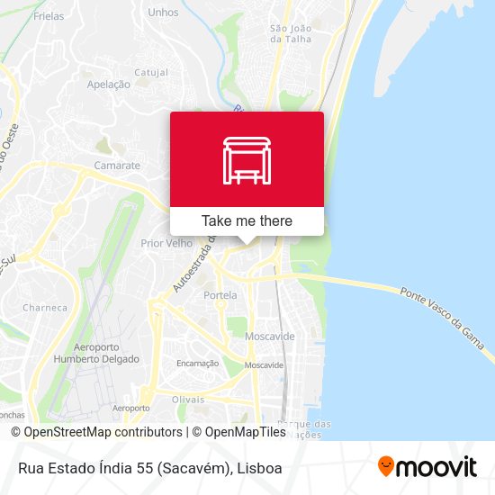 Rua Estado Índia 55 (Sacavém) map