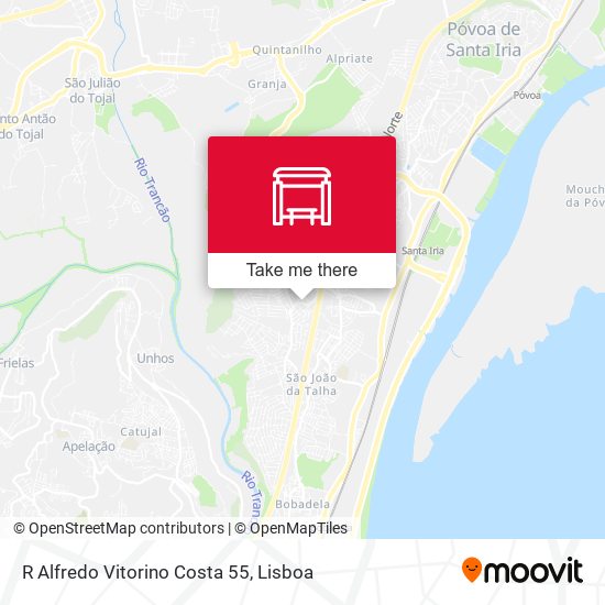 R Alfredo Vitorino Costa 55 mapa
