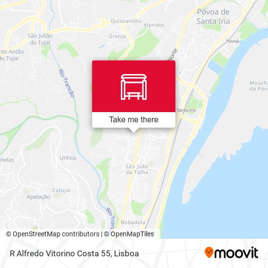 R Alfredo Vitorino Costa 55 mapa