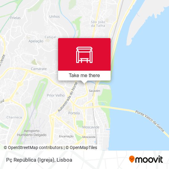 Pç República (Igreja) mapa
