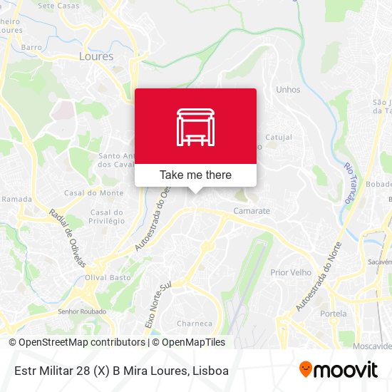 Estr Militar 28 (X) B Mira Loures map