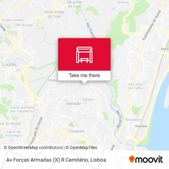 Av Forças Armadas (X) R Cemitério map