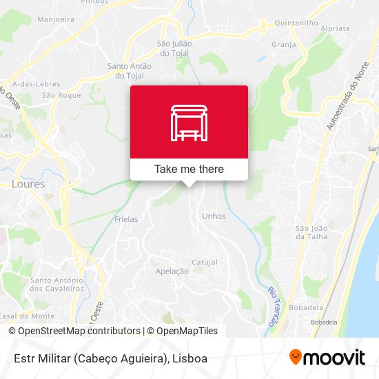 Estr Militar (Cabeço Aguieira) map