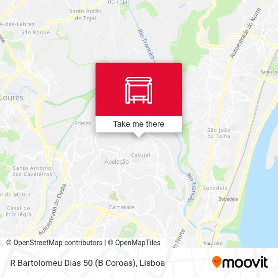 R Bartolomeu Dias 50 (B Coroas) map