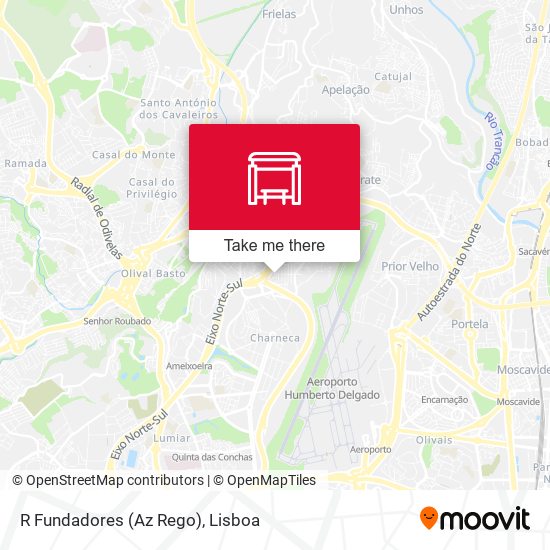 R Fundadores (Az Rego) mapa