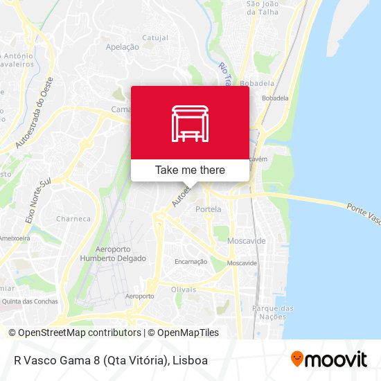 R Vasco Gama 8 (Qta Vitória) mapa