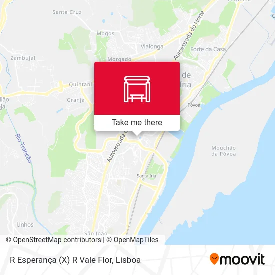 R Esperança (X) R Vale Flor map
