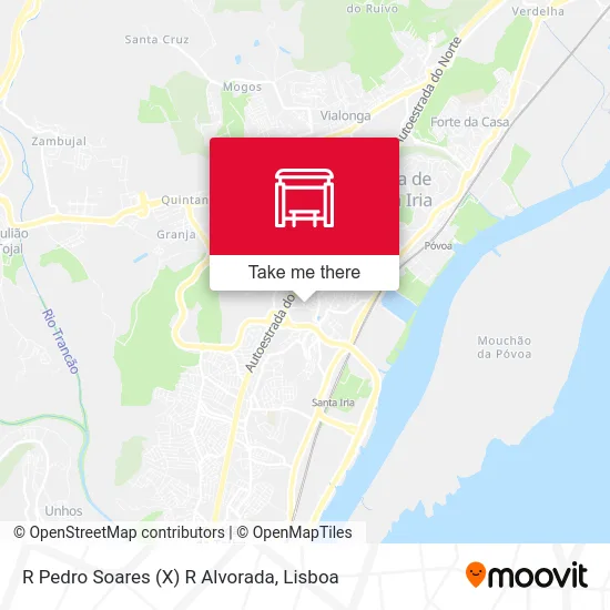 R Pedro Soares (X) R Alvorada map