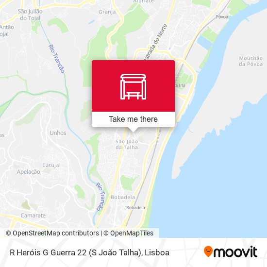 R Heróis G Guerra 22 (S João Talha) map